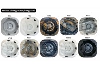 Akrilinis lauko kubilas „Marble“ su integruota krosnele